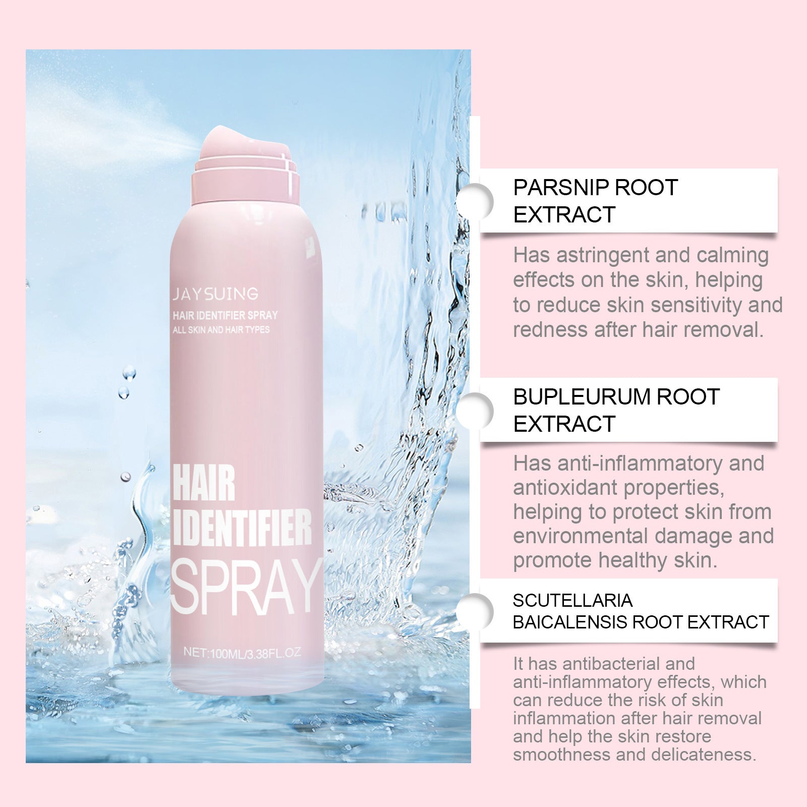 Hair Identifier Spray Set For Face Shaving Moisturizing Derma planer Spray For Face Shaving Skin Care Hair Identifier Spray Set For Face Shaving Moisturizing Derma planer Spray For Face Shaving Skin Care
